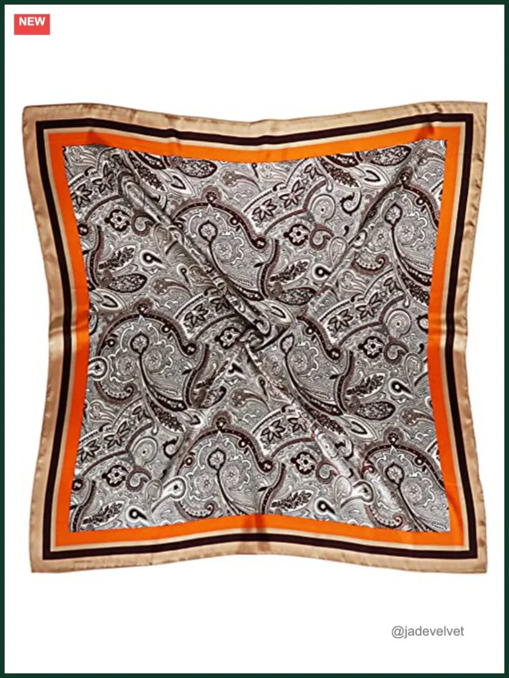 Satin Head Scarf for Women 35x35 in Silk Feel Hair Wrap Neck Scarf Square